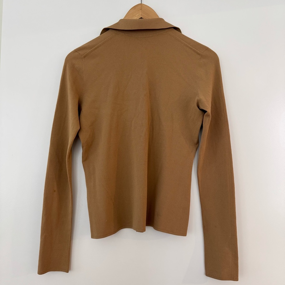 Vince Tan Collared Button-Up - Picture 2 of 8